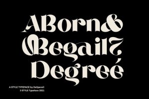 ABORN Modern Serif/Vintage Font