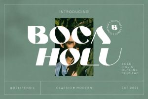 Boca Holu – Elegant Serif Typeface