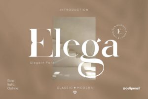 Elega – A Classic Modern Typeface