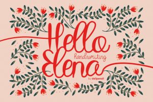 Hello Elena – Handwriting Typeface