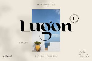 Lugon – Classic Modern Typeface